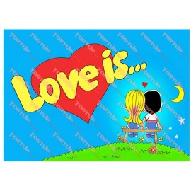 Вафельна картинка Love 013
